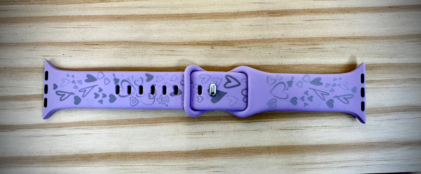 Apple Watch Bands - Hearts - Fits IWatch Series 1 Thru 10/Ultra/Ultra2/SE