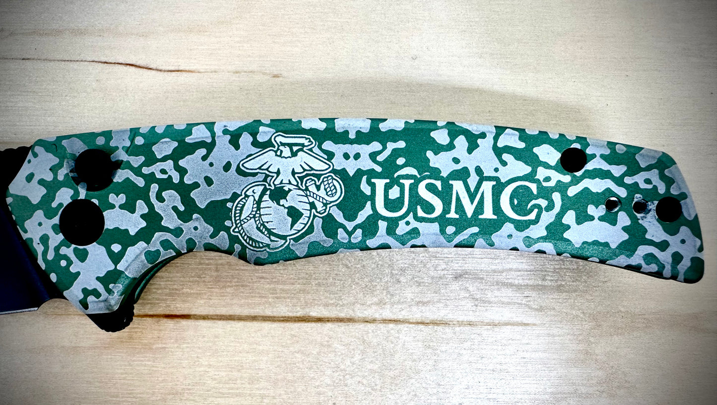 Sencut - Serene - Green - USMC - Length 8 1/4 In