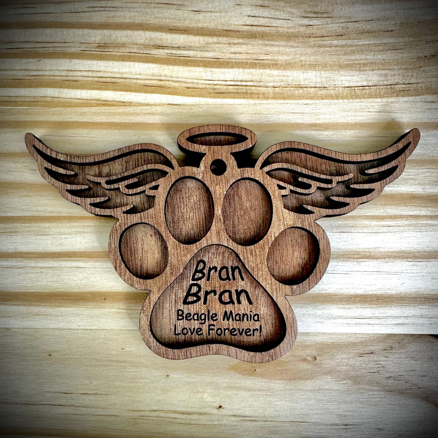 Dog Wings Style Christmas Ornament