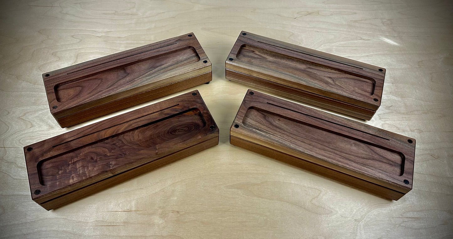 Walnut Base for our Acrylic Lamps - 5" x 15" x 3"Thk