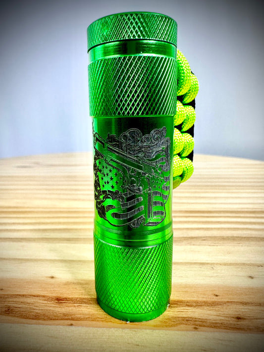 Flashlight - Gun Flag Eagle - Green