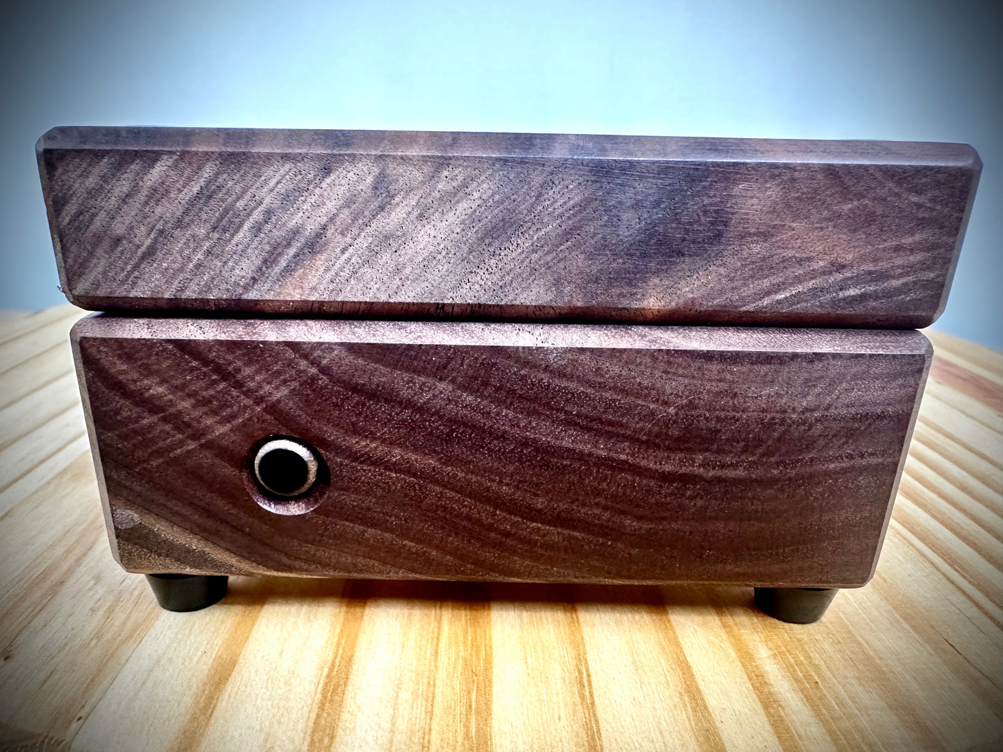 Custom Walnut Base Lighted Acrylic Lamp - Detroit Tigers