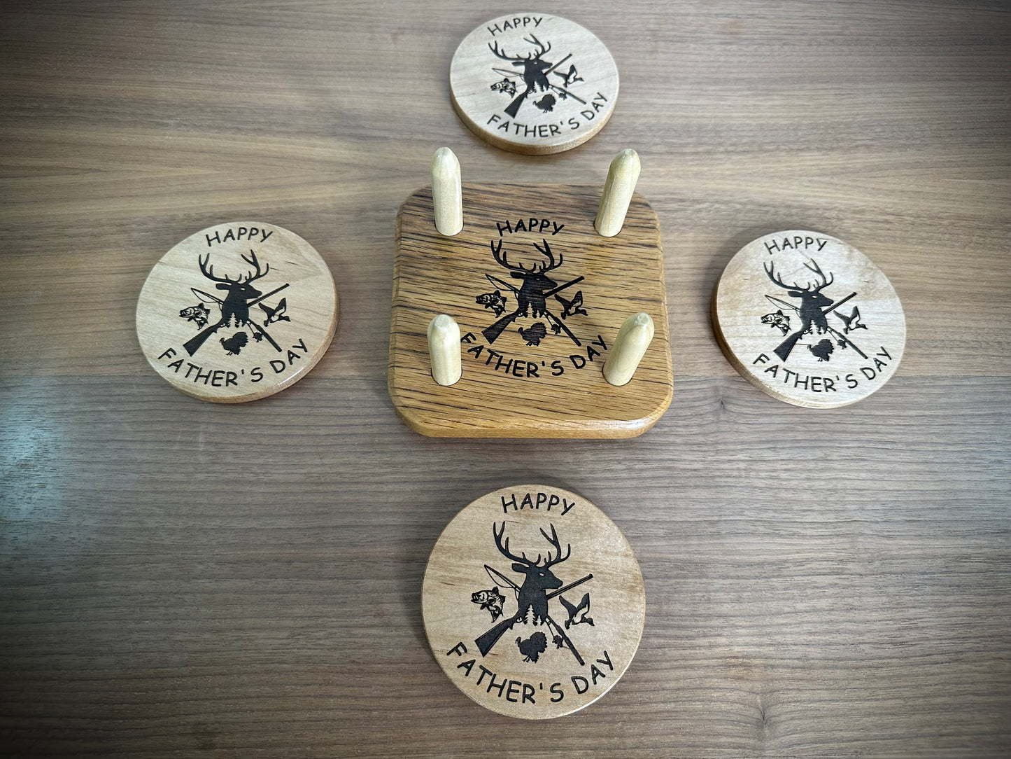 Father's Day Coaster set - Sportsman Theme