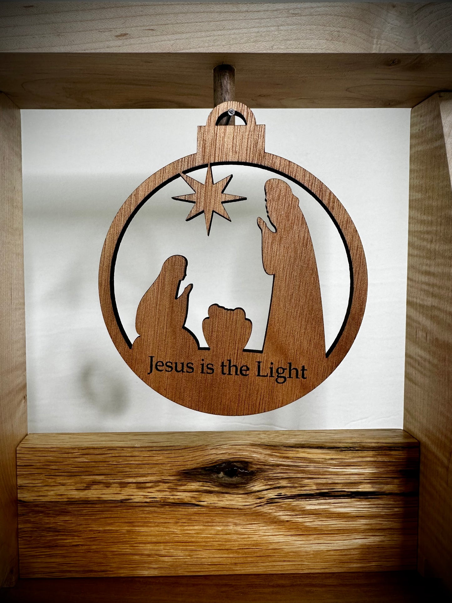 Jesus is the Light Ornament