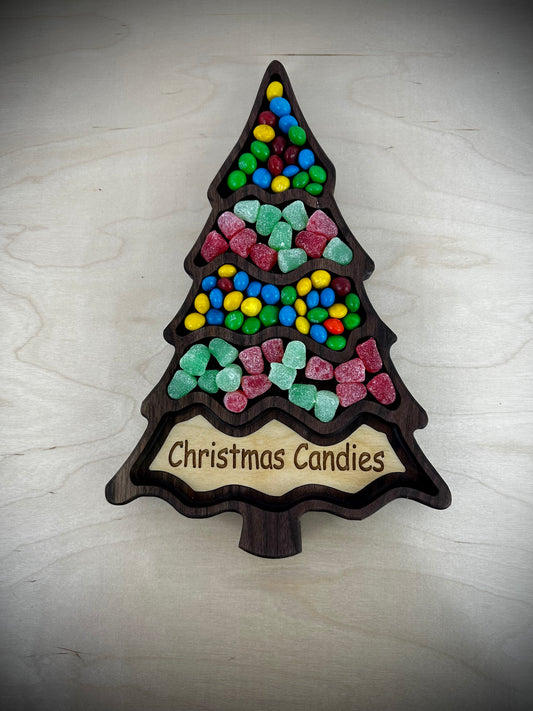 Custom Christmas Serving Tray - Christmas Tree