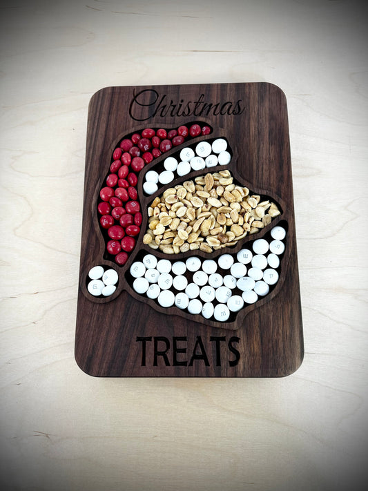 Custom Christmas Serving Tray - Santa