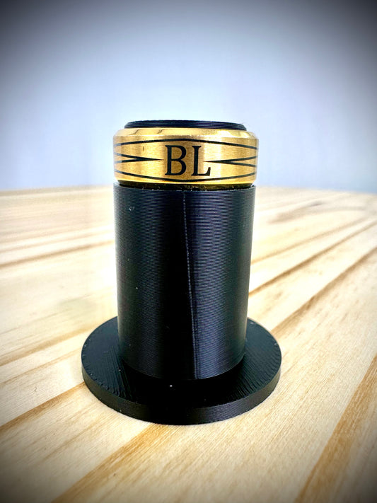 Jstyle Mens Stainless Ring - BL Logo - 8mm Width Cool Simple Band