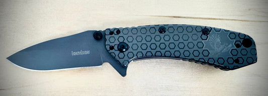 Kershaw - CRYO - Gun Metal - Pheasent With Pattern - Length 6 1/2 In