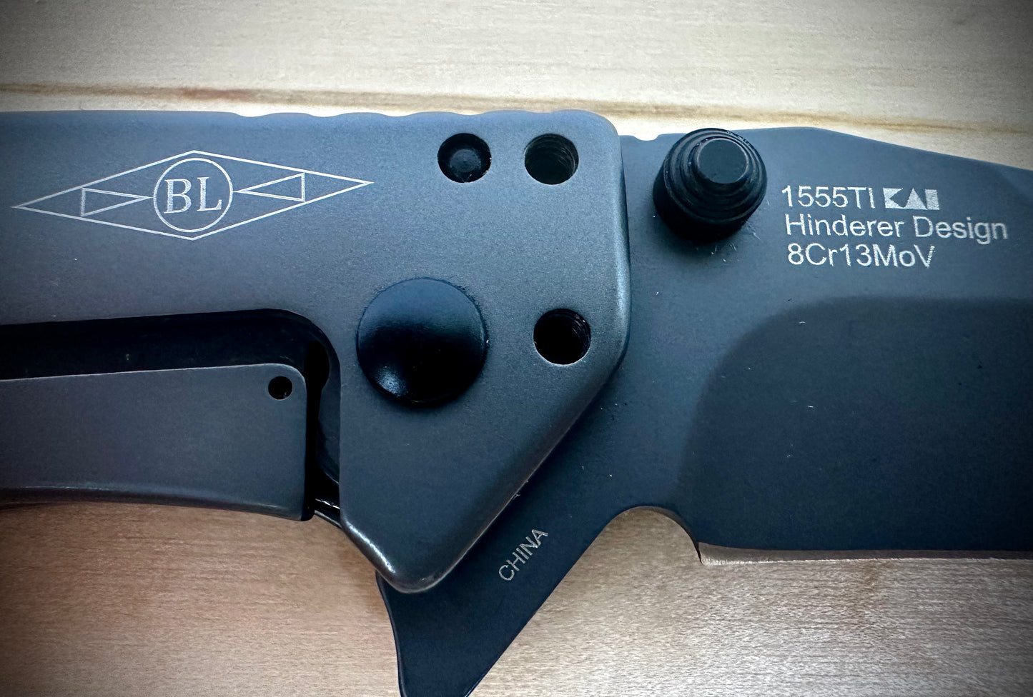 Kershaw - CRYO - Gun Metal - Pheasent With Pattern - Length 6 1/2 In