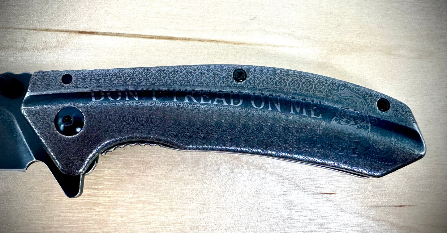 Kershaw - Filter - Gun Metal - Don't Tread On Me - Length 7 3/4 In