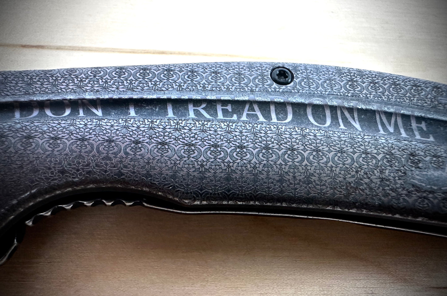 Kershaw - Filter - Gun Metal - Don't Tread On Me - Length 7 3/4 In