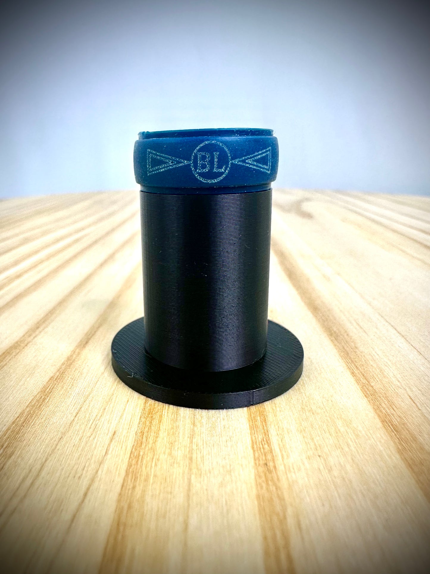 Mens Silicone Ring - BL Logo - 10mm Wide - Thick Rubber Band - Great for Workouts!