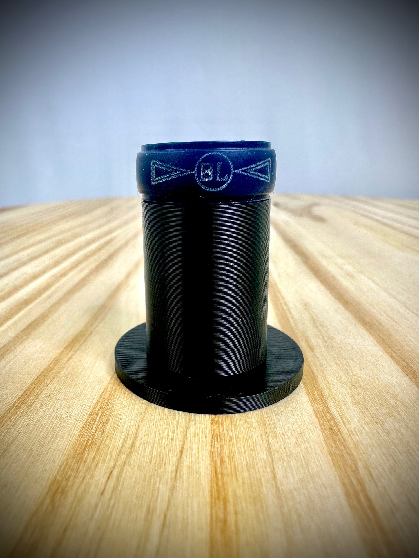 Mens Silicone Ring - BL Logo - 10mm Wide - Thick Rubber Band - Great for Workouts!