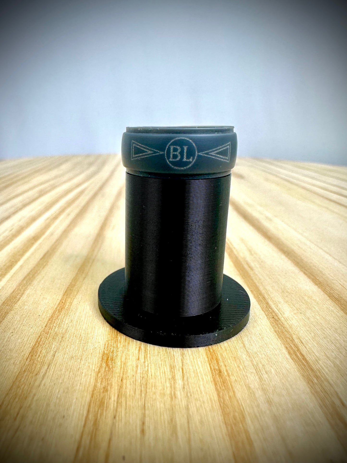 Mens Silicone Ring - BL Logo - 10mm Wide - Thick Rubber Band - Great for Workouts!