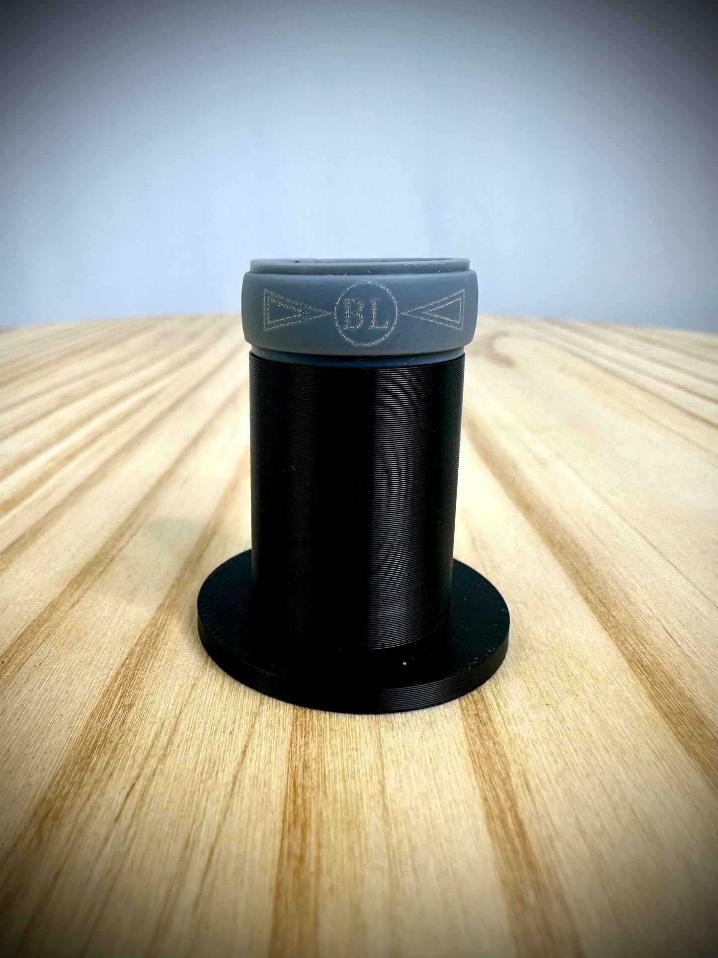 Mens Silicone Ring - BL Logo - 10mm Wide - Thick Rubber Band - Great for Workouts!