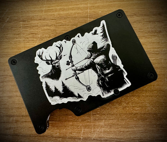 Minimalist Wallets - Bow Hunter - Black