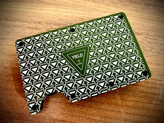 Minimalist Wallets - Yield Sign - Green