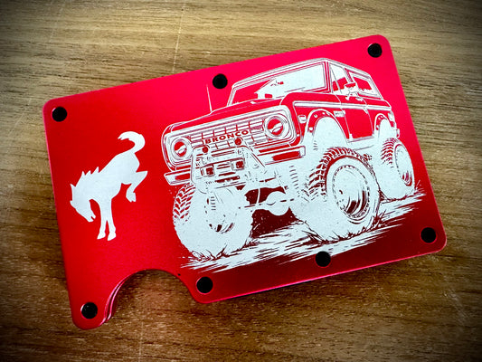 Minimalist Wallets - Bronco- Red