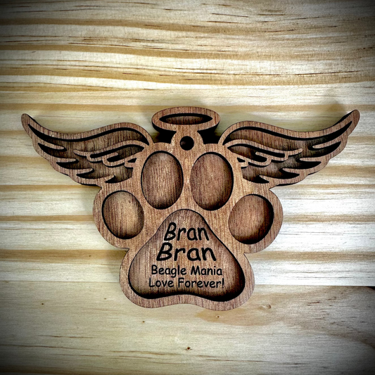 Dog Wings Style Christmas Ornament
