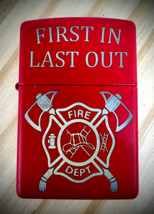 Zippo Lighter - Fire Fighter - Red
